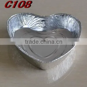 Heart-shaped Aluminum Foil Container C108 thumbnail-1