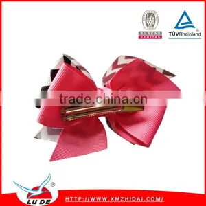 Cute Grosgrain Ribbon Bows With Elastic Hair Bands for Baby/kids, thumbnail-3