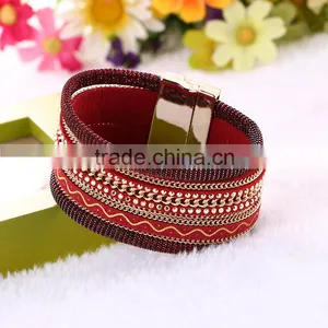 Wholesale Brazilian Magnet Clasp Velvet Bracelet thumbnail-5