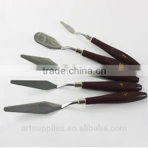 5pcs Set Professional Stainless Steel Artist Oil Painting Palette Knife thumbnail-1