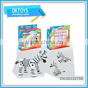 Hot Sale New EVA Item Zebra Animal Building Blocks Creative Educational Kids Toys thumbnail-1