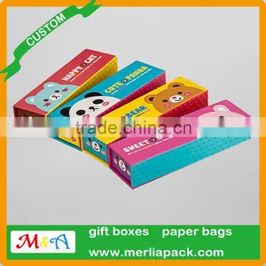 2016 Popular Stationery Paper Box Single Layer Pencil Cardboard Square Box thumbnail-2