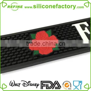 Wholesale Promotional Cheap Duarble Rose Silicone Mat for Bar Glasses thumbnail-4