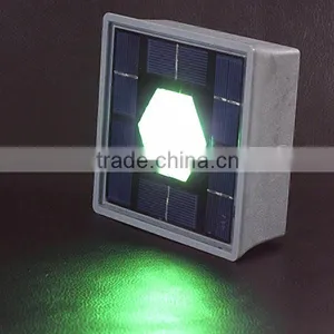 Waterproof ABS+Glass Fibre Led Solar Paver Underground Light thumbnail-3