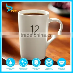 White 11OZ Custom Coffee Porcelain Cups Wholesale thumbnail-1