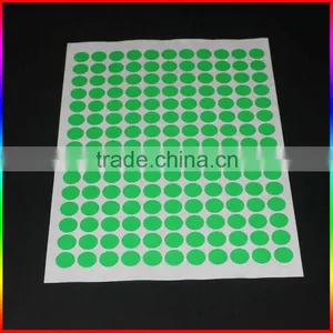 Custom Self Adhesive Round Fluorescent Sticker Paper With Colorful thumbnail-2