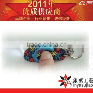 Custom Slipper Rubber Keychain ,Pvc Jandal Key Ring thumbnail-1