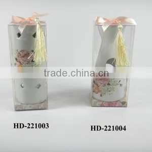 Ceramic Oil Burner With Decal Flora Design thumbnail-1