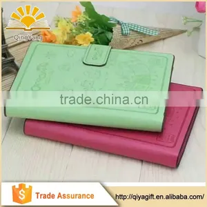 Embossed School Notebook Paper PU Leather Notebook Cheap Diary A5 B5 A4 thumbnail-1