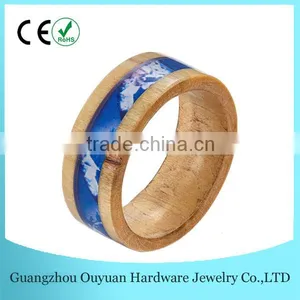Real Wood Ring, Wood Ring With Camouflage Inlay thumbnail-1
