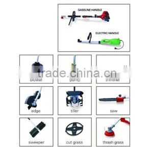 Chinese 2-stroke 43cc Petrol Brush Cutter, Gasoline Grass Trimmer With Nylon Cutter and 3T Blade thumbnail-3