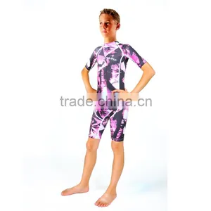 2016 Fashion Lycra Swimming Suit /kids Rash Guard /uv Protection Rash Guard C1607 thumbnail-6