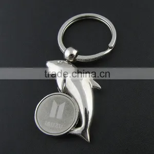 Fish Shaped Metal Bottle Opener Keychain Keyring Key Chain Ring thumbnail-2