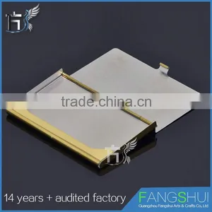 Pocket Stainless Steel & Metal Business Card Holder Case ID Credit Wallet Gold thumbnail-4