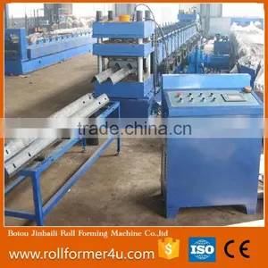 Two Waves W Wave Highway Guardrail Roll Forming Machine Bridge Highway Barrier Guardrail Profiles Roll Forming Machine thumbnail-1