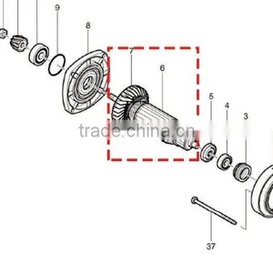 Original Quality Armature Rotor for 9553 Angle Grinder thumbnail-2