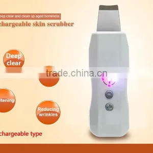 Hot Sale Portable Homeuse Ion Ultrasonic Skin Scrubber Device for 2016 thumbnail-6