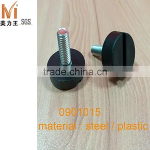 Black Plastic Adjusting Furniture Chair Leg Rubber Risers thumbnail-2