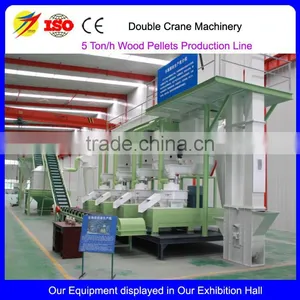 1000 Kg/H Wood Pellet Making Production Line Made in Shandong Double Crane Machinery thumbnail-2