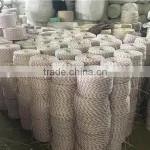 Cheapest PP Polypropylene Warning Rope For Sale White With Red And Blue Tracer thumbnail-4