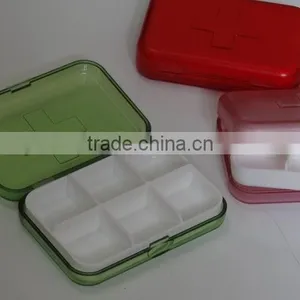 Hot Selling Plastic Pill Box 6 Compartments With High Quality, Custom Color ,custom Size,OEM Orders Are Welcome thumbnail-1