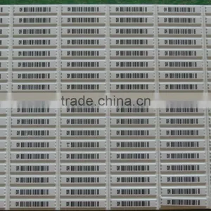 XLD-R5801 45x10mm Blank Or With Barcode 58khz EAS AM Magnetic Soft Label thumbnail-1