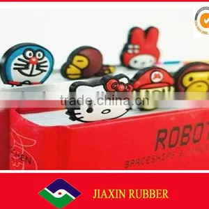 OEM Cute Promotional Silicone Plastick 3d Rubber Bookmark thumbnail-1