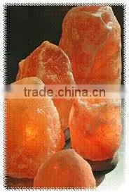 Beautiful Carved Natural Himalayan Rock Crystal Salt Lamp thumbnail-1