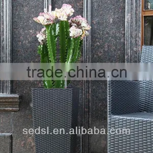 Graceful Flowerpot,rattan Wicker Flowerpots,decorative Planter thumbnail-1