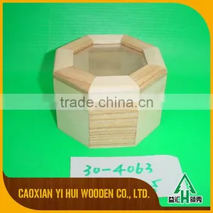 Light Weight Solid Wood Box With Black Painting and Slide Lid thumbnail-3