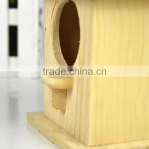 Wholesale Wooden Bird Nest, Decorated Wooden Bird House thumbnail-6