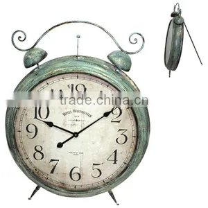 Antique Metal Decorative Floor Standing Clock thumbnail-1