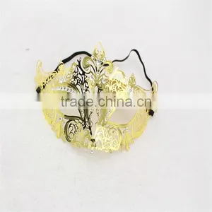 Matching Phantom Men Woman Couple Lover Venetian Masquerade Prom Metal Mask Set thumbnail-4