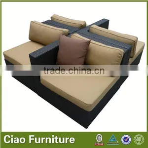 Outdoor Aluminium Furniture Cheap New Design Living Room Sofa Set Olyester Rattan thumbnail-1