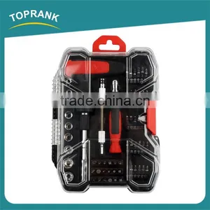 61pcs Small Hand Tool T Handle Ratchet Screwdriver Set thumbnail-2