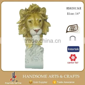 10.5 Inch Resin Craft Animal Decoration Lion Statues for Sale thumbnail-6