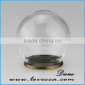 High Quality Display Dome Wholesale Glass Dome With Wooden Base thumbnail-4