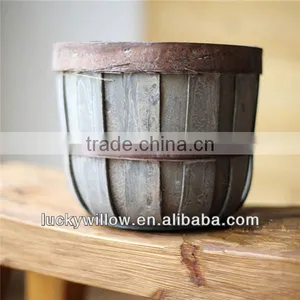 Wholesale Antique Wooden Flowerpot thumbnail-1