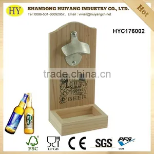 Wholesale Decorative Wood Wall Hanging Beer Opener thumbnail-3