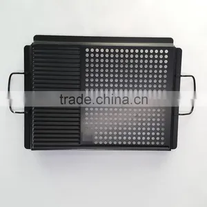 Non-stick Iron Square Grill Bbq Basket thumbnail-6