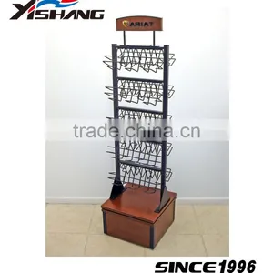 Brand Customization Metal Supermarket Wheel Display Rack thumbnail-1