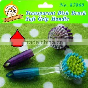 Transparent Soft Grip Dish Brush thumbnail-1