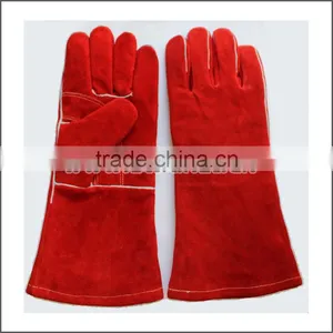 Cow Split Leather Welding Safety Protective Gloves thumbnail-1