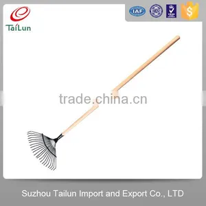 High Quality 22 Tines Plastic Coated A3 Steel Garden Handle Rake thumbnail-4