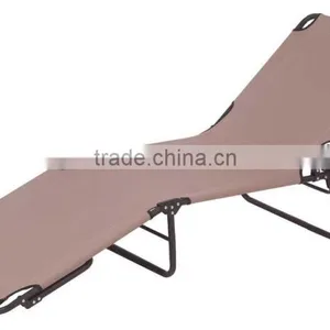 Tan Beach Cot Lounge Chair thumbnail-2