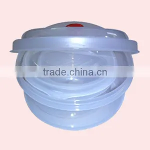 3Pcs Clear Plastic Crisper Air Holes With Flip Lids thumbnail-5