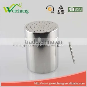 WCR078 Good Quality Classical Stainless Steel Salt and Pepper Shaker Set With Handle thumbnail-1