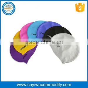 Hot Sale Promotion Gift Printing Silicone Swimming Cap for Long Hair thumbnail-1