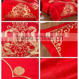 Jacquard Satin Cotton Bedding Set Bedding Sets for Wedding thumbnail-4