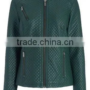 pu Quilted Jacket Bomber Jacket thumbnail-1